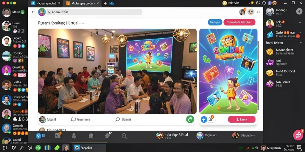 Interaksi antara pemain dan karakter NPC dalam permainan.