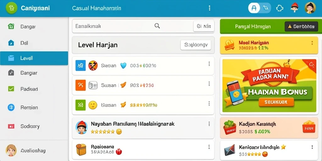 Tampilan grafis yang menawan dan penuh warna.