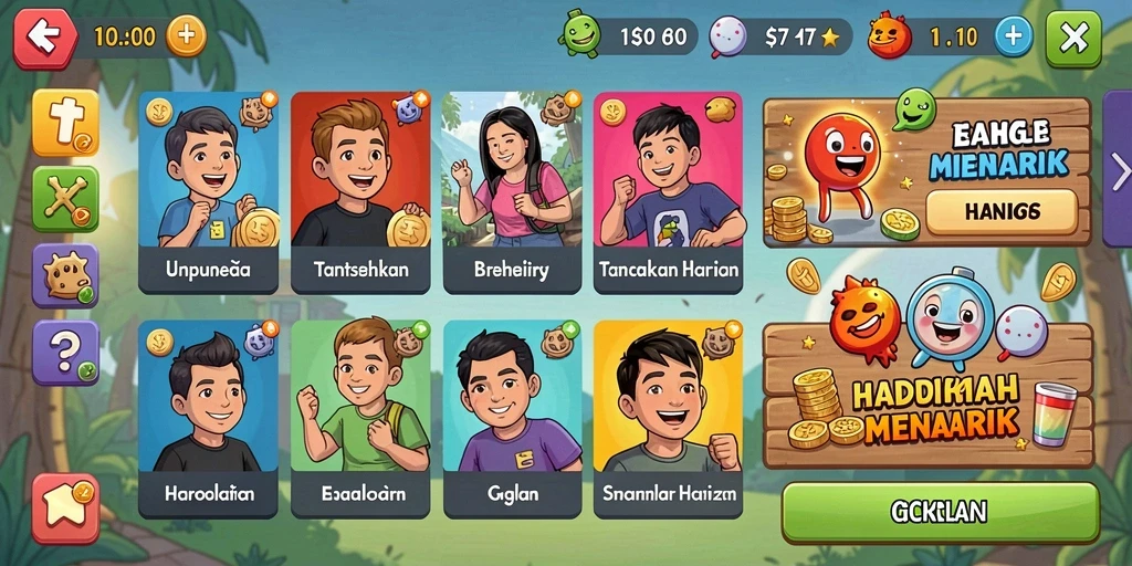 Tangkapan layar yang menunjukkan misi menarik dalam permainan.